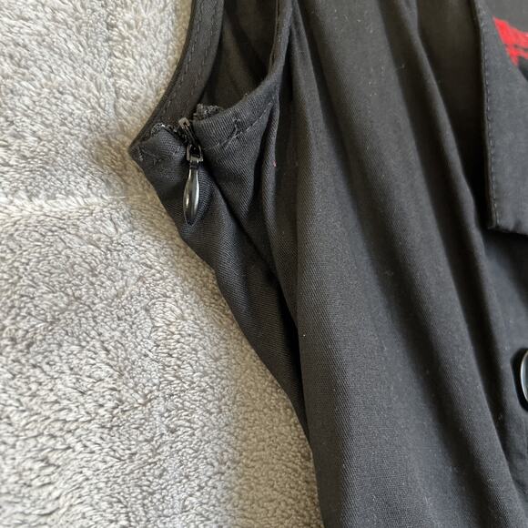 KillReal Fit Flare Dress Large Black Red Tartan Retro Pinup Punk Goth 50's Plaid - Picture 4 of 9